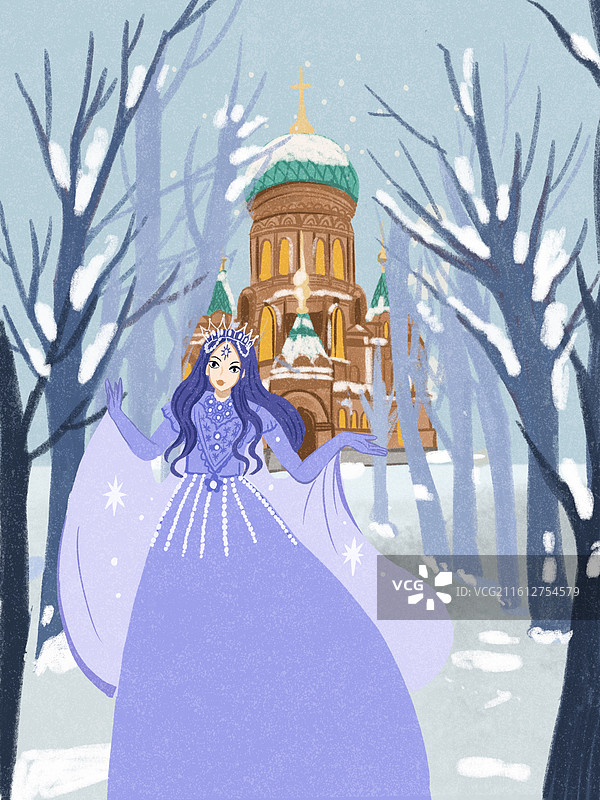 在圣索菲亚大教堂拍公主照旅拍女孩图片素材