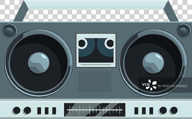 复古收音机播放着音乐，充满风格与力量图片素材