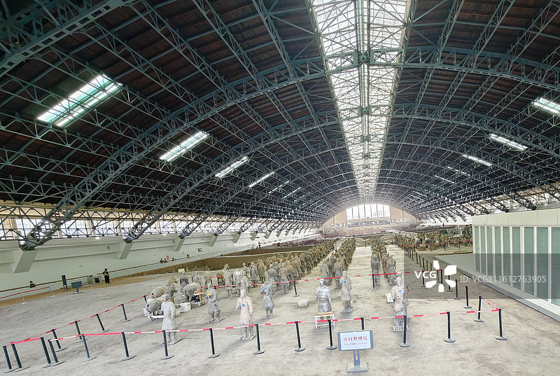 秦始皇陵兵马俑一号坑图片素材