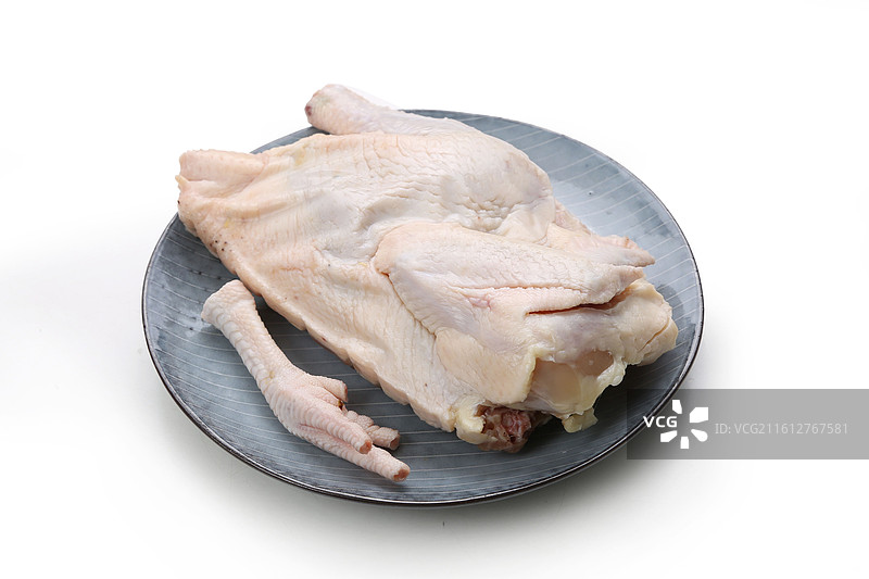 新鲜半只清远鸡图片素材