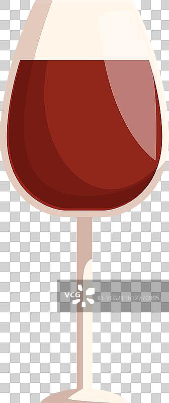 站立的盛满红酒的优雅酒杯图片素材