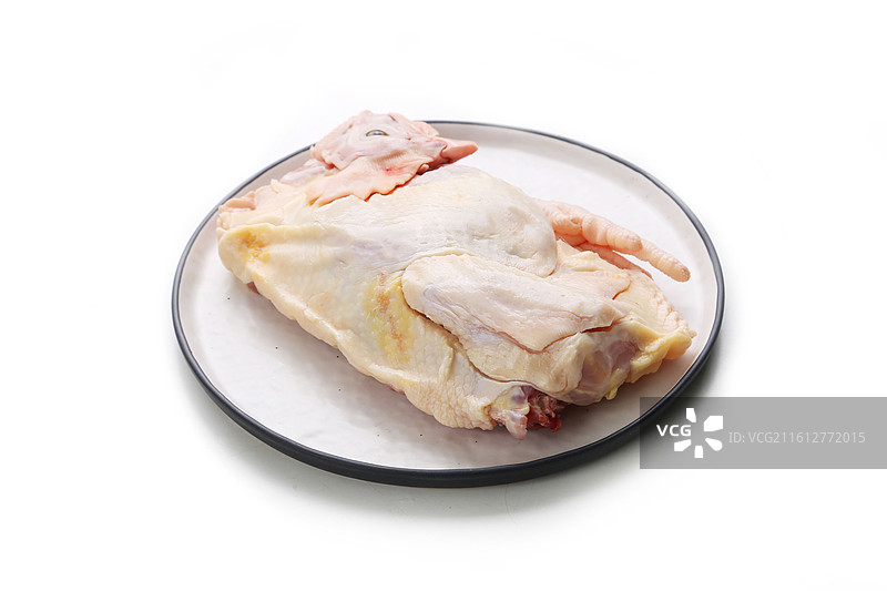 新鲜半只清远鸡图片素材