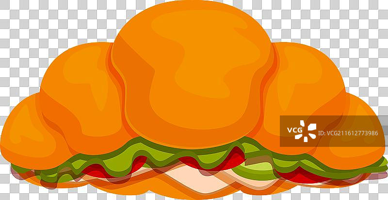 美味的可颂，内馅丰富可口图片素材