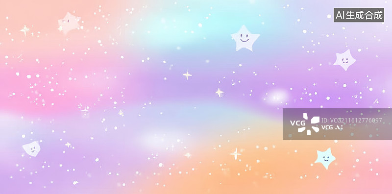 【AI数字艺术】梦幻风格星空背景图图片素材