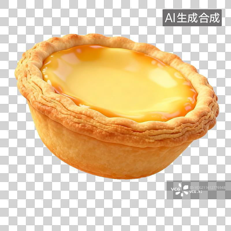 【AI数字艺术】酥脆蛋挞图片素材