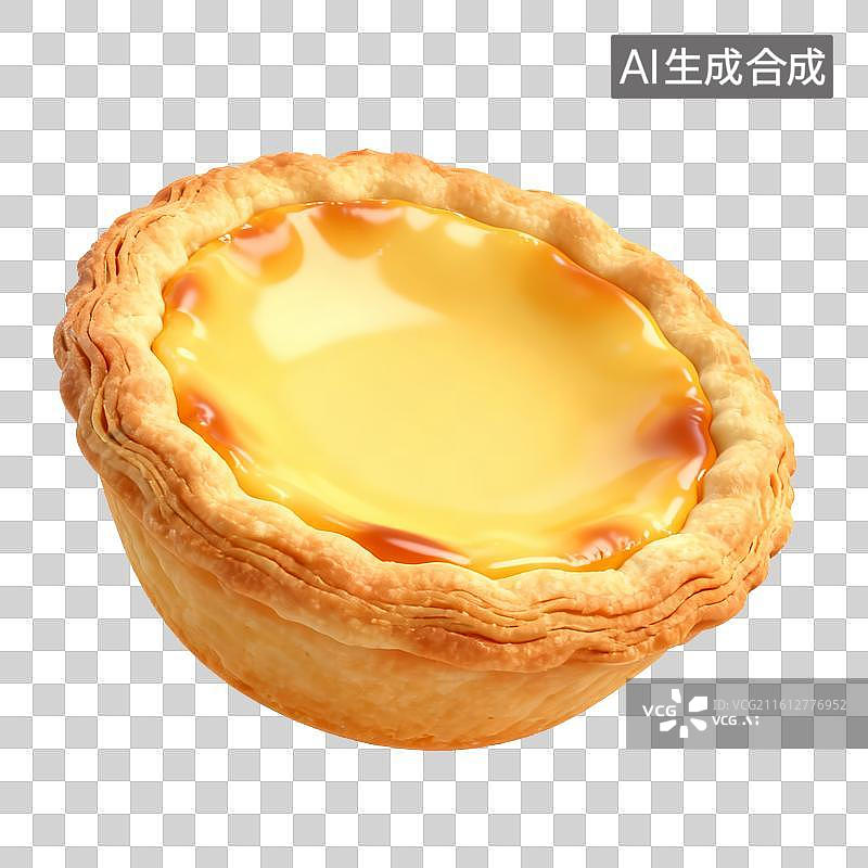 【AI数字艺术】酥脆蛋挞图片素材