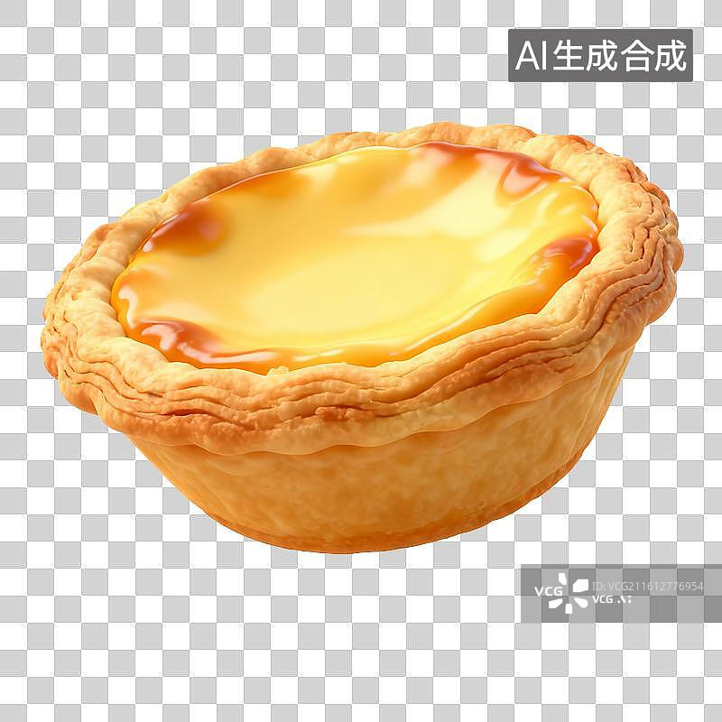 【AI数字艺术】酥脆蛋挞图片素材