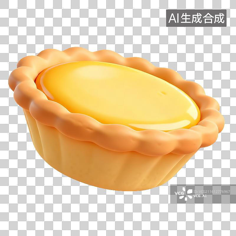 【AI数字艺术】酥脆蛋挞图片素材