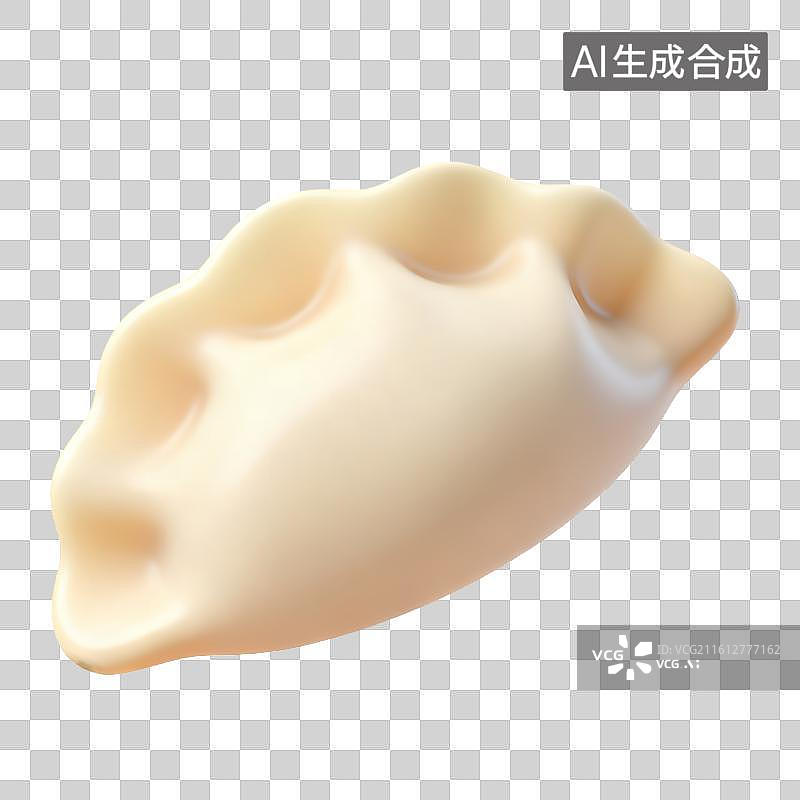 【AI数字艺术】3D渲染的美味饺子图片素材
