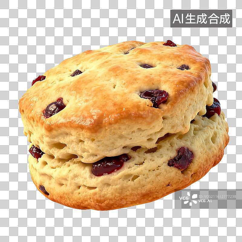 【AI数字艺术】巧克力豆司康饼图片素材