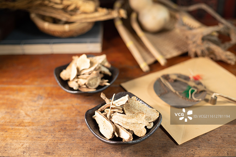 中药材白术图片素材