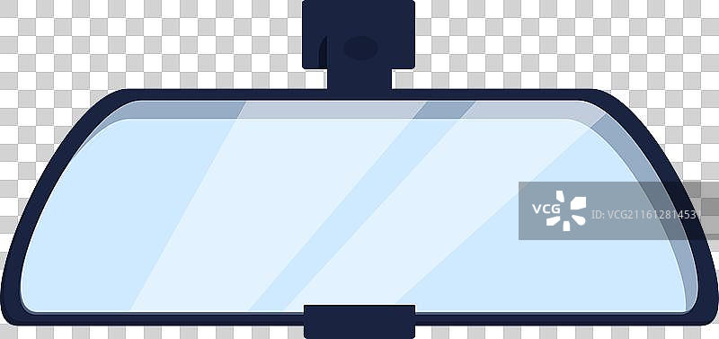 挂在挡风玻璃上的汽车后视镜图片素材