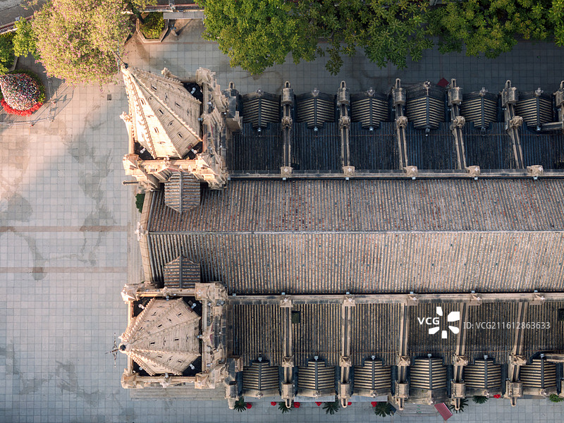 中国广东广州，越秀区一德路，广州圣心大教堂（石室圣心大教堂、石室耶稣圣心堂、石室天主教堂）图片素材