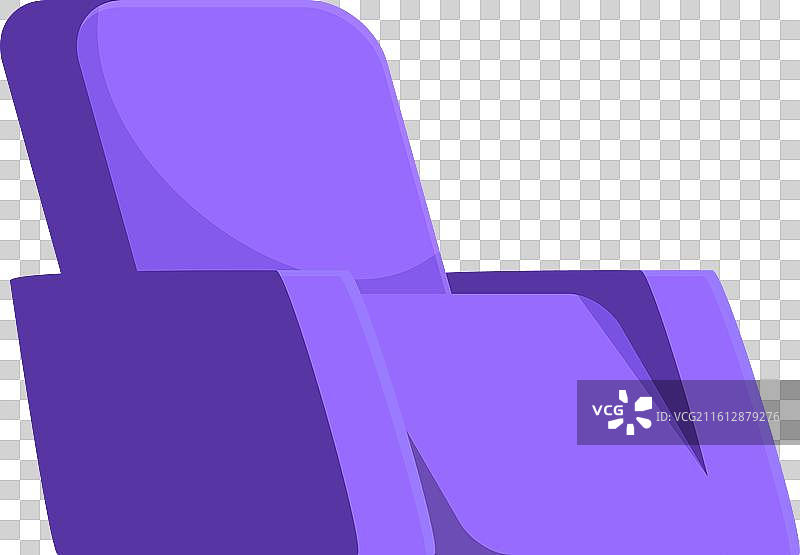 舒适的现代游戏椅，立于白色背景上图片素材