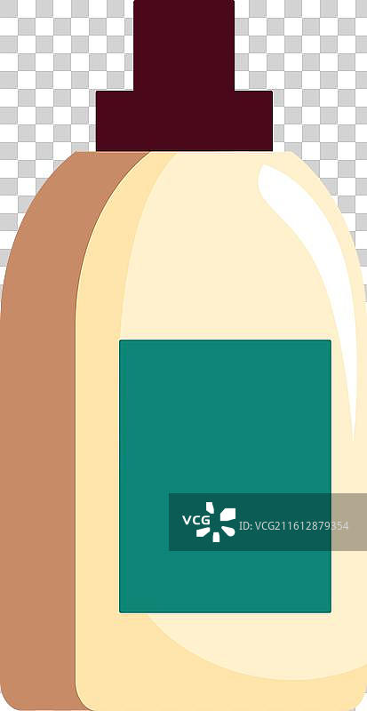 带泵头的塑料化妆品瓶图片素材