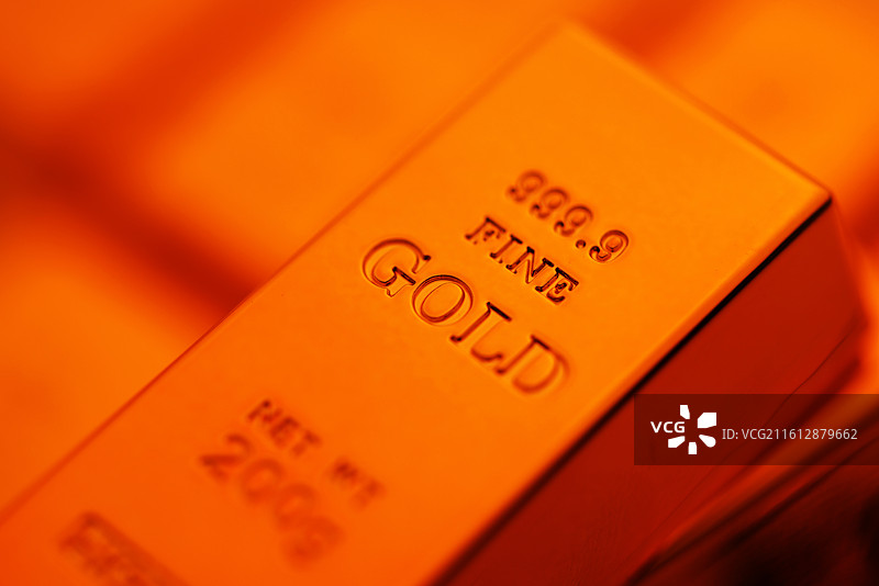 黄金投资回报概念：现货黄金 黄金价格 黄金投资 黄金市场图片素材