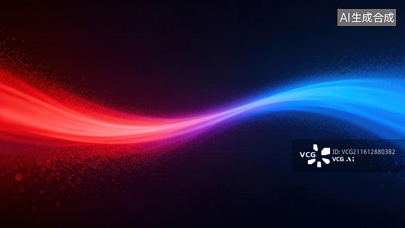 【AI数字艺术】彩色光带流动抽象图案图片素材
