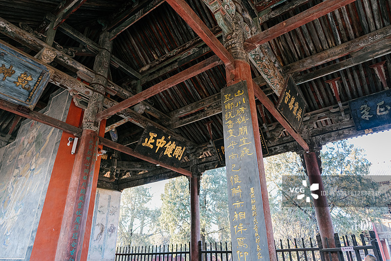 山西运城关公故里文化旅游景区 关帝庙 历史经典 青龙偃月刀图片素材