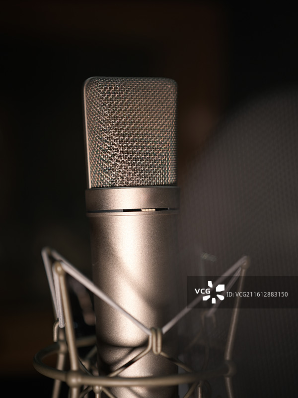 专业录音麦克风特写图片素材