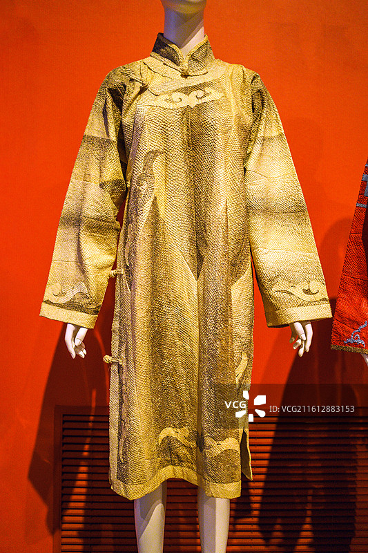 中国工艺美术馆传统服饰刺绣工艺布艺图片素材