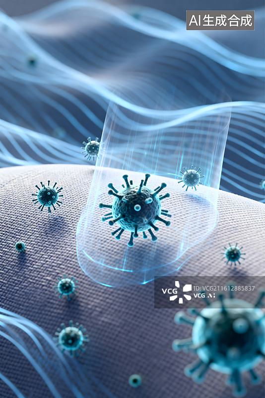 【AI数字艺术】专业抗菌效能图片素材