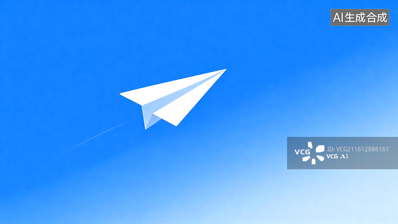 【AI数字艺术】纸飞机插画背景图片素材