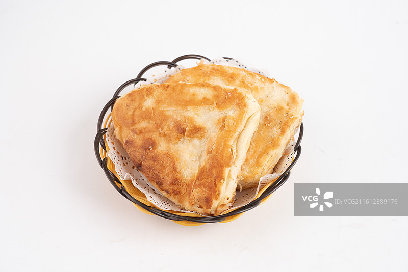 烤饼三角饼图片素材