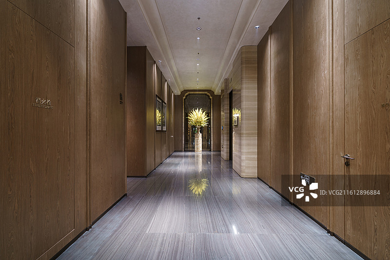 豪华建筑室内走廊图片素材