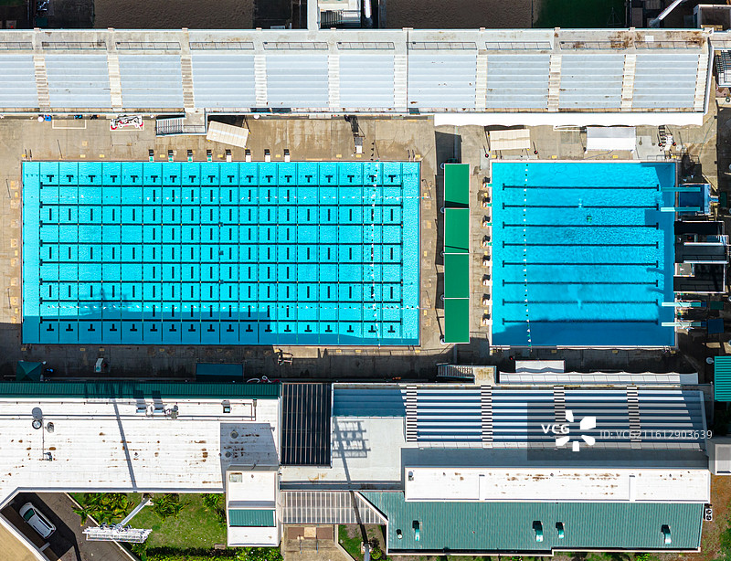 美国夏威夷城市航拍全景图片素材