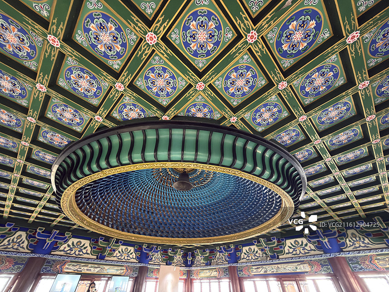 景德镇陶阳里景区龙珠阁楼上内部图片素材