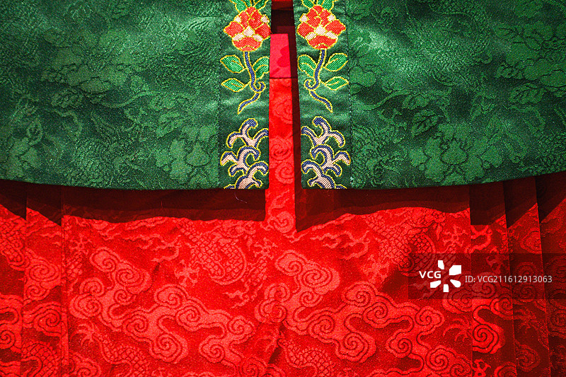 中国工艺美术馆传统服饰刺绣工艺布艺图片素材