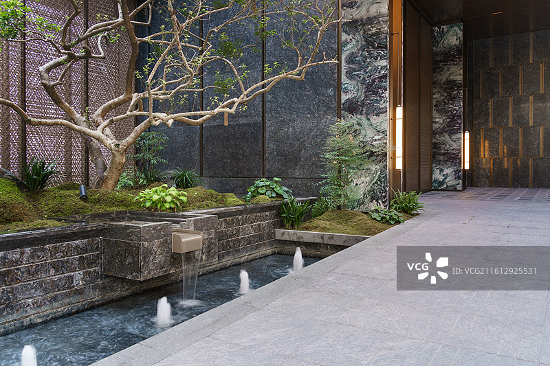 新中式园林图片素材