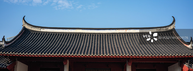 福建省福州市文庙中式传统建筑屋顶图片素材