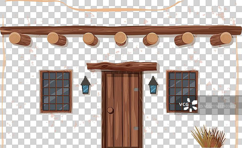 一座质朴的土坯房图片素材