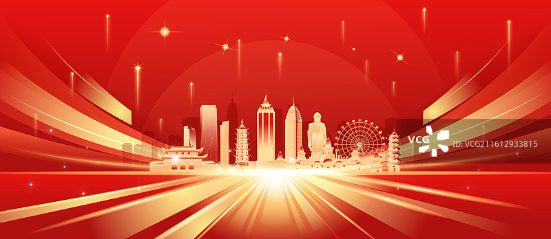 2026马年无锡城市新年科技年会庆典KV盛典模版图片素材