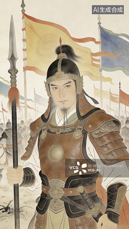 【AI数字艺术】水墨风格的江湖侠客图片素材