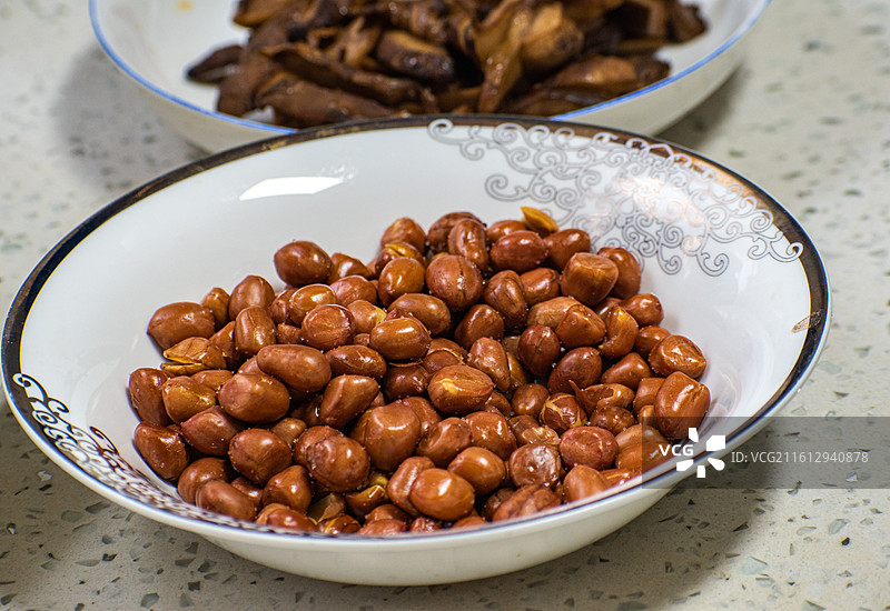 花生、花生米、油炸花生、下酒菜图片素材