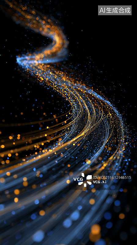 【AI数字艺术】未来光轨背景图片素材