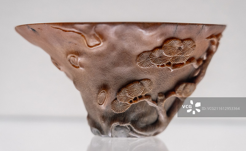 上海博物馆犀角杯特展图片素材