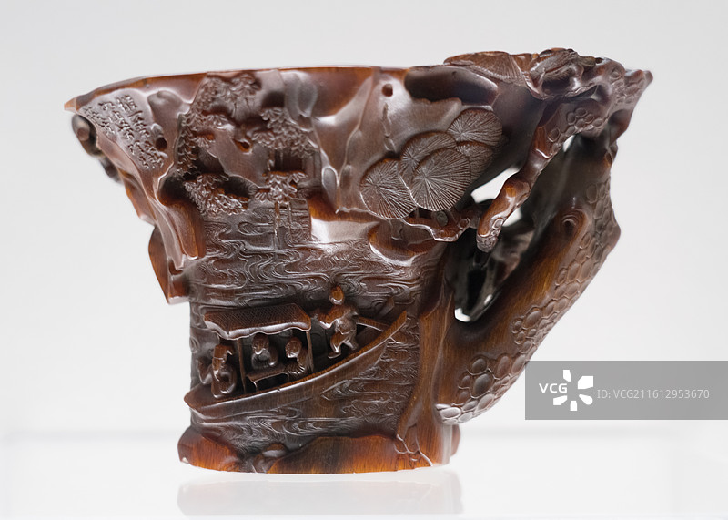 上海博物馆犀角杯特展图片素材