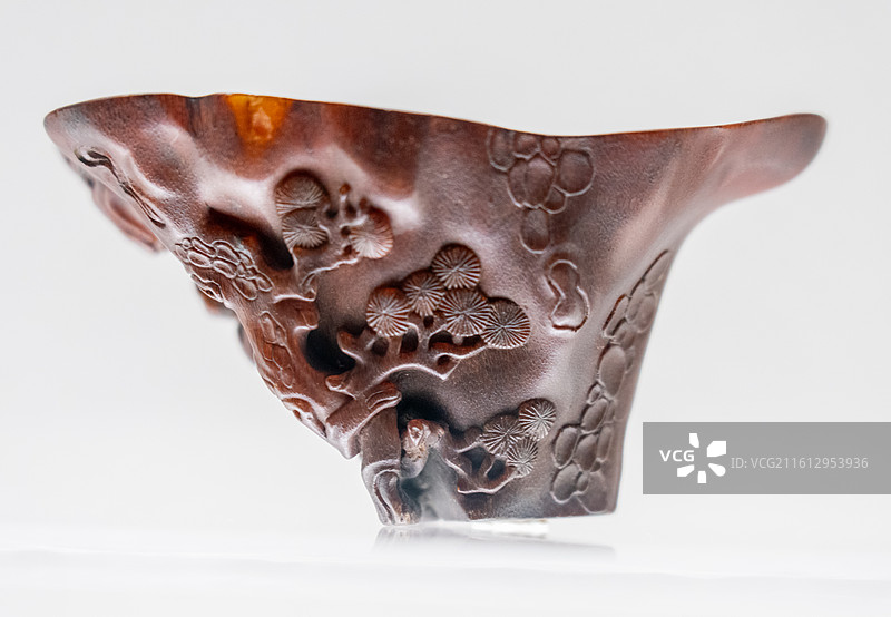 上海博物馆犀角杯特展图片素材