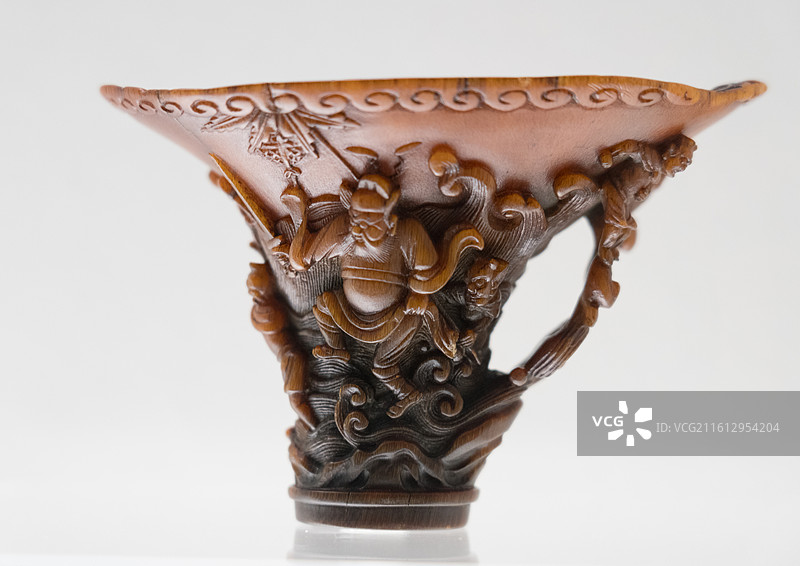 上海博物馆犀角杯特展图片素材