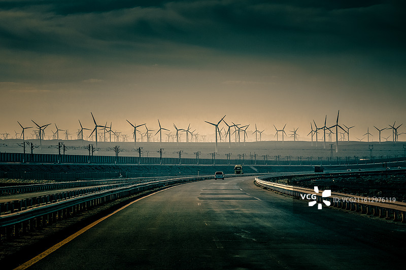 风力发电场-百里风场图片素材