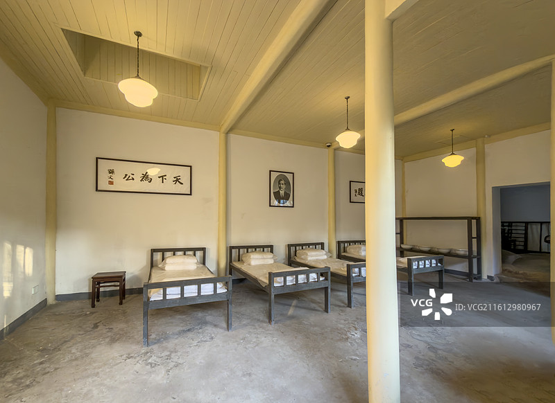 南京总统府孙中山起居室待卫室图片素材