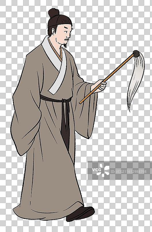 中国风新中式古风古典传统文化国学经典唐诗宋词中国画古人趣味水墨插画图片素材