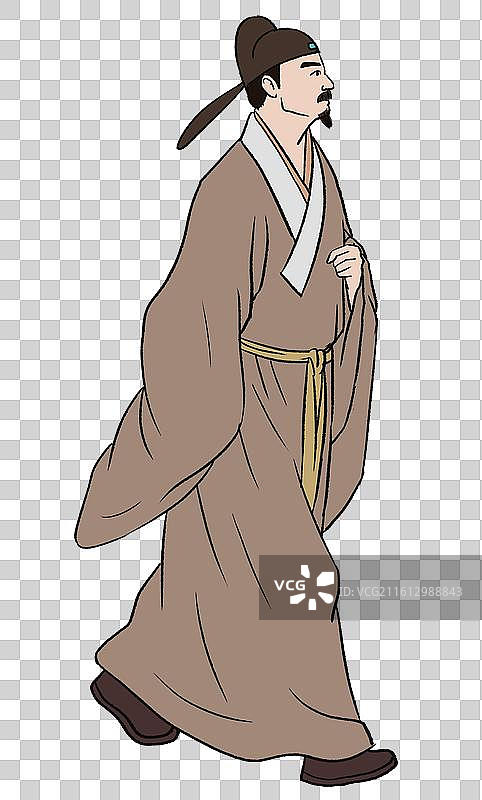 中国风新中式古风古典传统文化国学经典唐诗宋词中国画古人趣味水墨插画图片素材