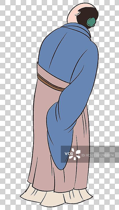 中国风新中式古风古典传统文化国学经典唐诗宋词中国画古人趣味水墨插画图片素材