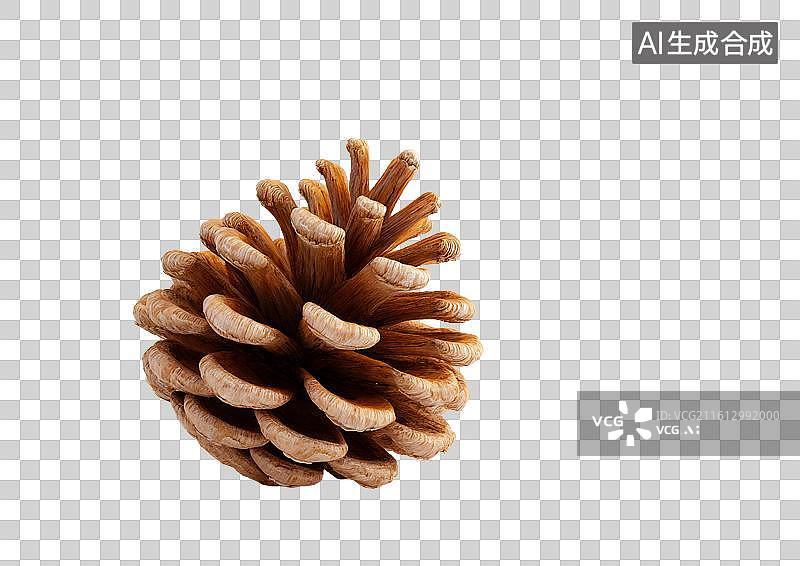 【AI数字艺术】一个卡通松果图片素材