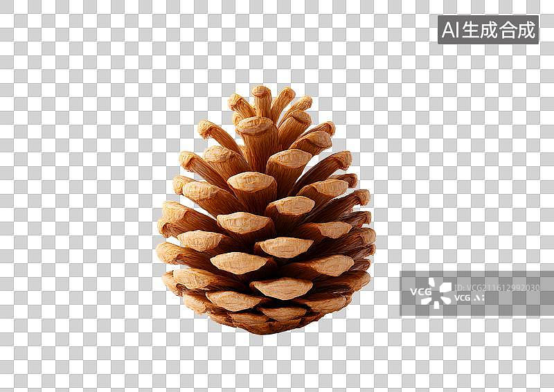 【AI数字艺术】一个卡通松果图片素材