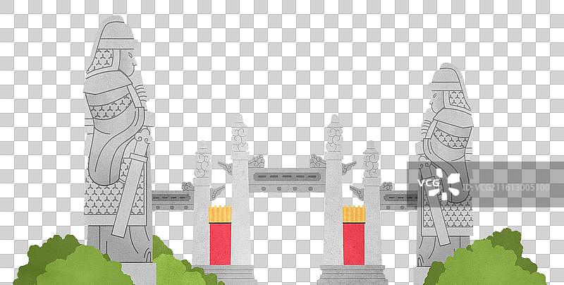 明孝陵神道图片素材